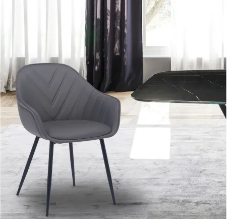 Clover Dining Room Chair in Gray by Armen Living