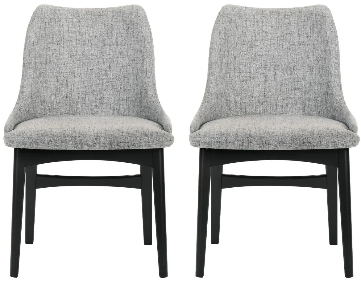 Azalea Dining Side Chairs - Set of 2 in Gray by Armen Living