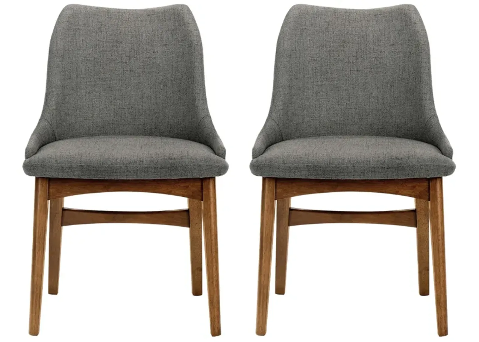 Azalea Dining Side Chairs - Set of 2 in Charcoal by Armen Living