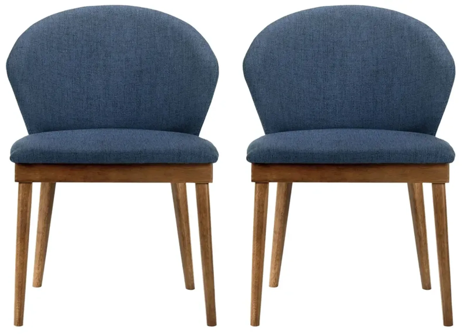 Juno Dining Side Chairs - Set of 2 in Blue by Armen Living