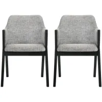 Renzo Dining Side Chairs - Set of 2 in Gray by Armen Living