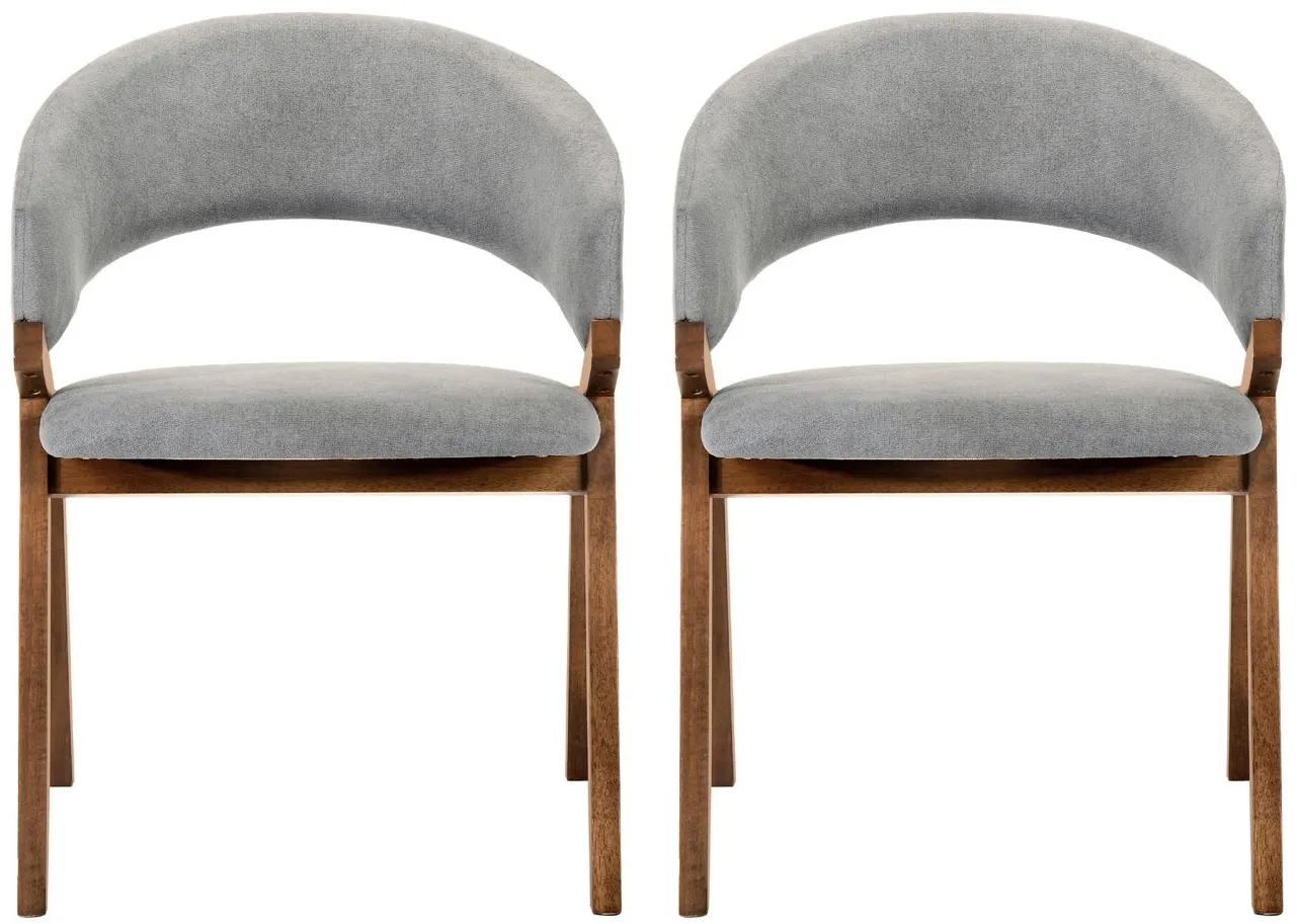 Talulah Dining Side Chairs - Set of 2 in Gray by Armen Living