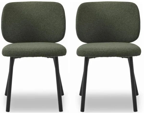 Swan Boucle Dining Chairs- Set of 2