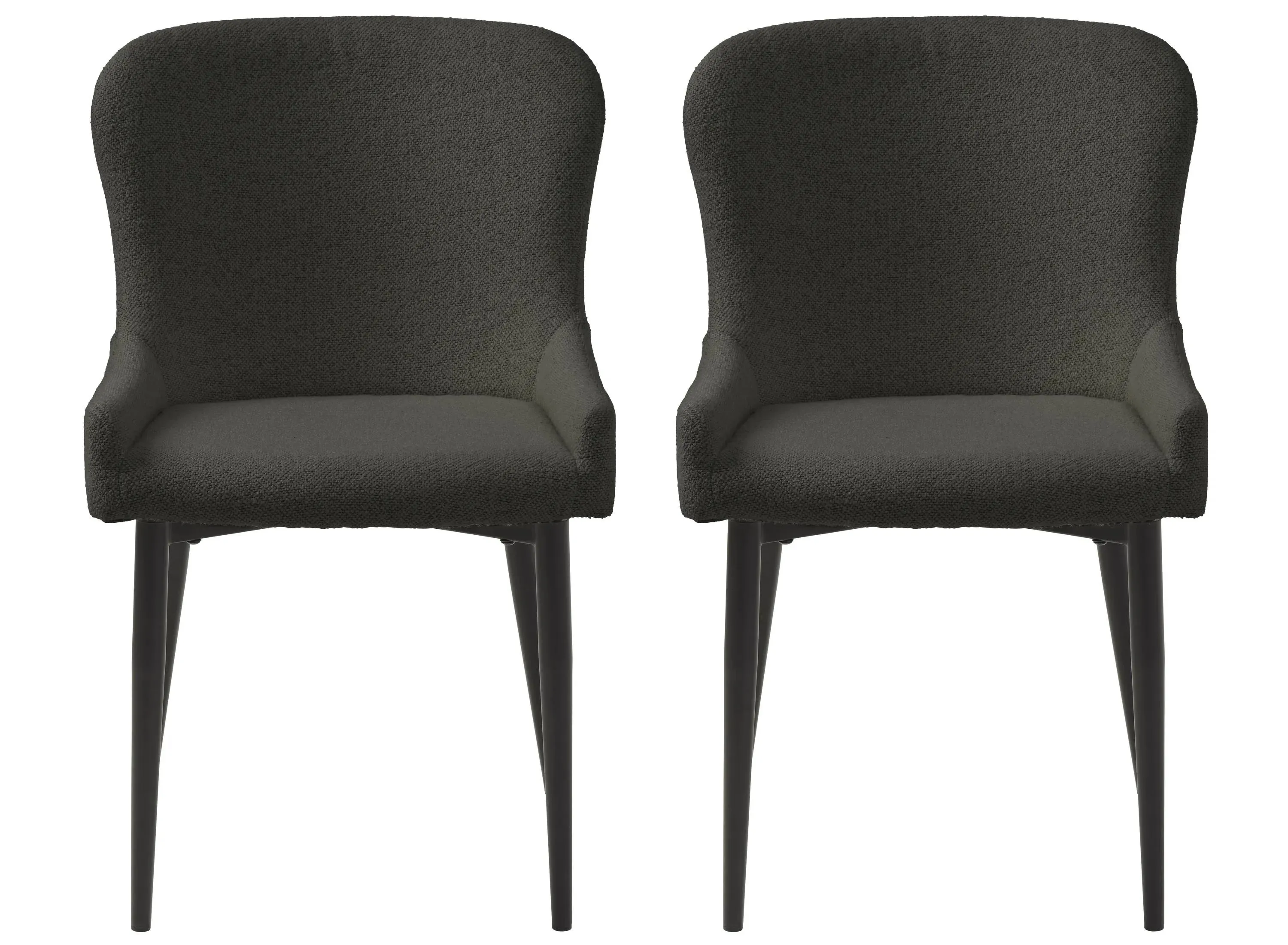 Ontario Dining Chairs- Set of 2 in Deep Gray by Unique Furniture