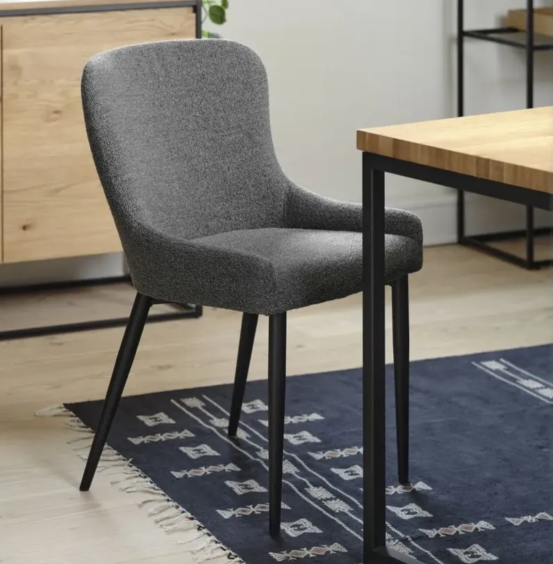 Ontario Dining Chairs- Set of 2 in Deep Gray by Unique Furniture