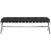 Auguste Occasional Bench in BLACK by Nuevo