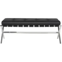 Auguste Occasional Bench in BLACK by Nuevo