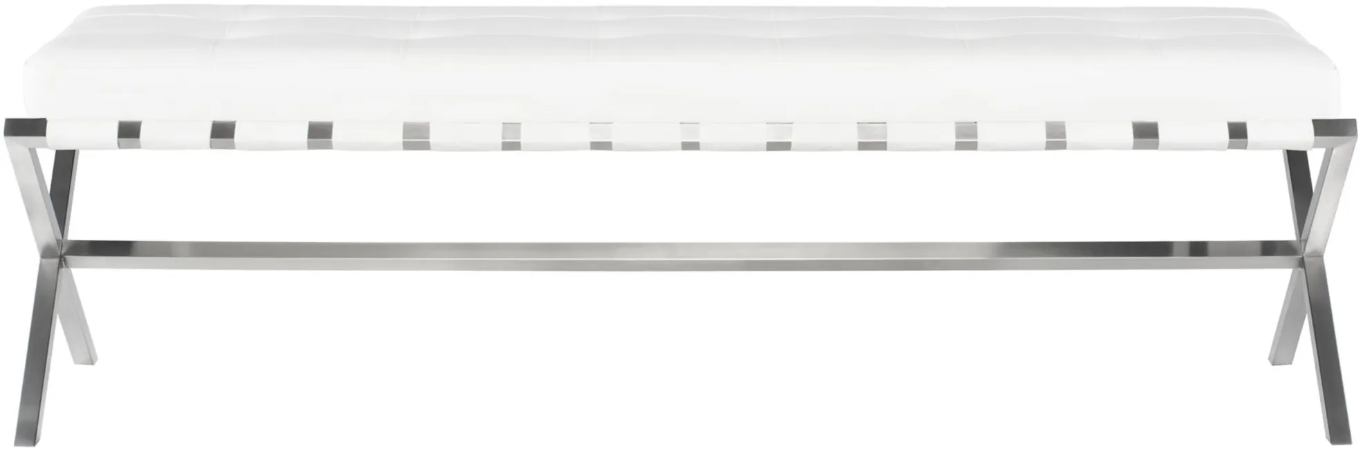 Auguste Occasional Bench in WHITE by Nuevo
