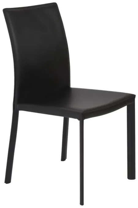 Hasina Side Chair in Black by EuroStyle