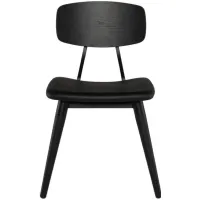 Scholar Dining Chair in BLACK by Nuevo