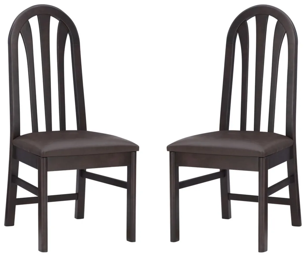 Jesper Dining Chair - Set of 2 in Brown by Linon Home Decor