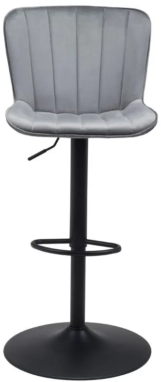 Tarley Bar Stool in Gray, Black by Zuo Modern