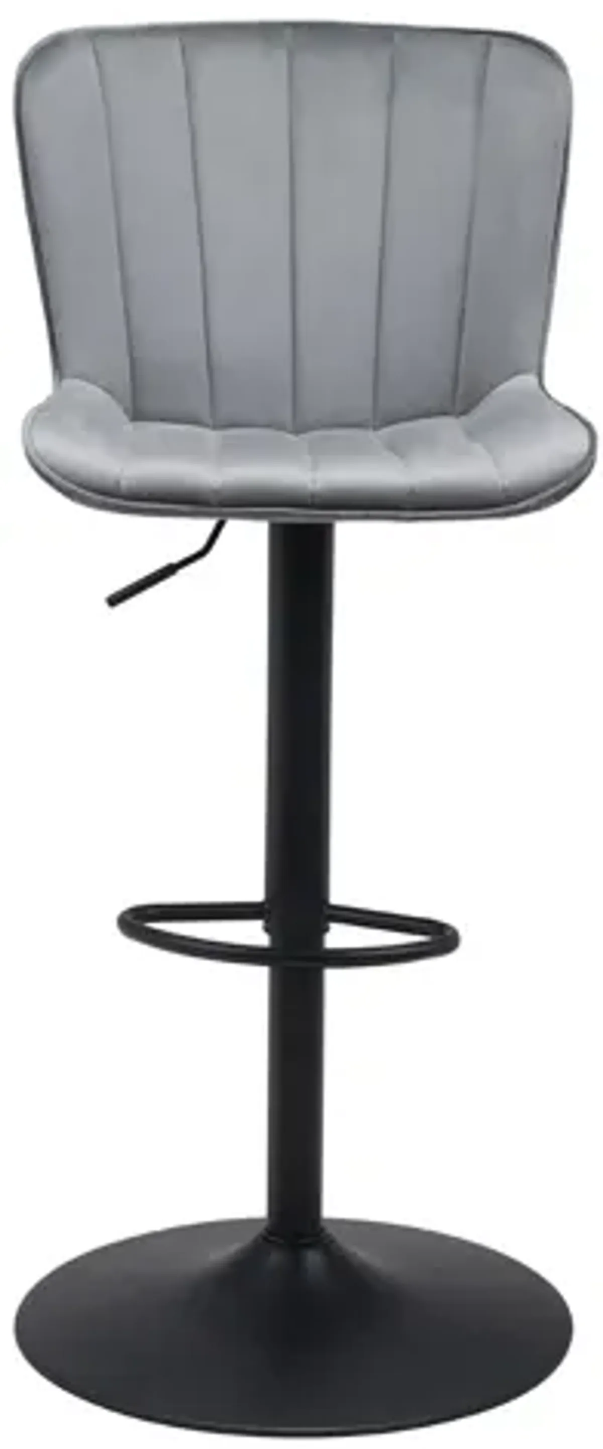 Tarley Bar Stool in Gray, Black by Zuo Modern