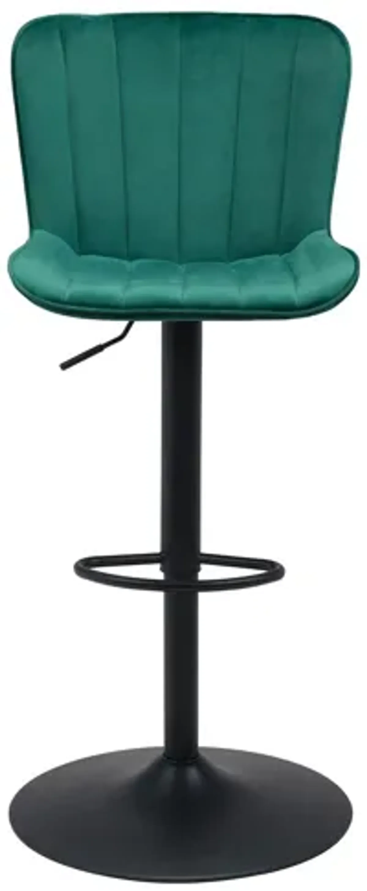 Tarley Bar Stool in Green, Black by Zuo Modern