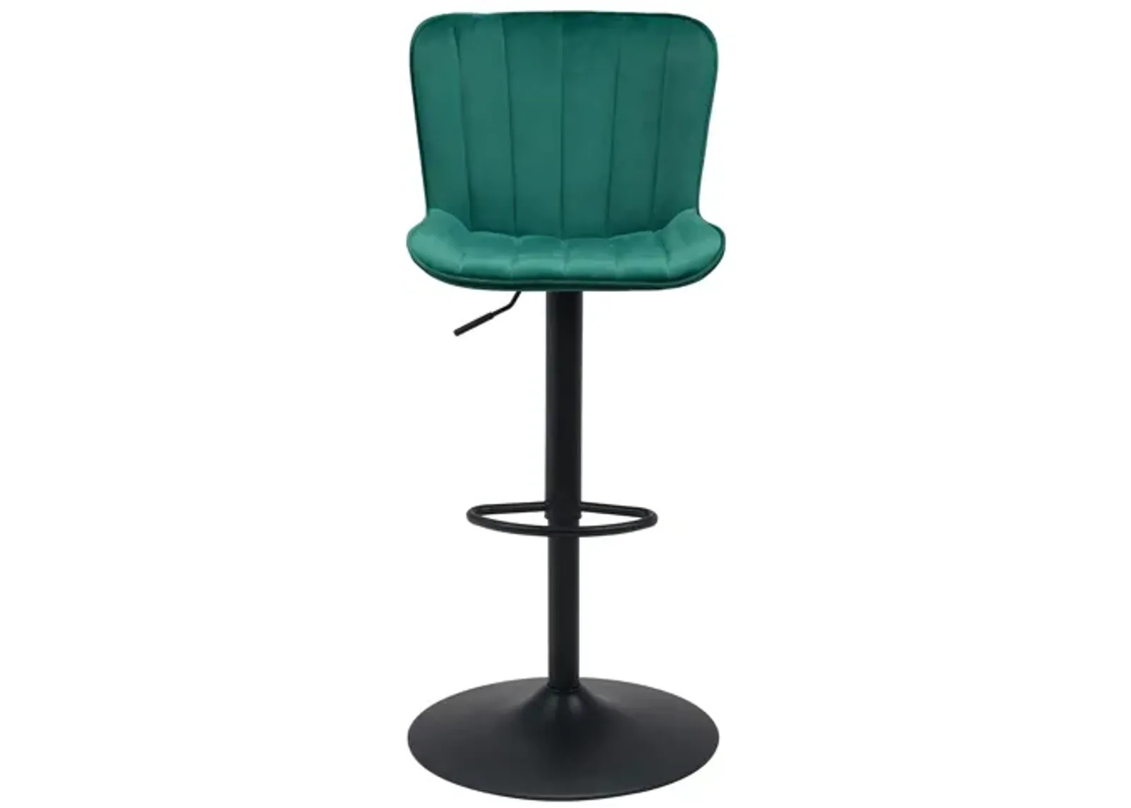 Tarley Bar Stool in Green, Black by Zuo Modern