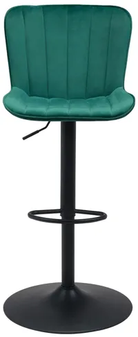 Tarley Bar Stool in Green, Black by Zuo Modern