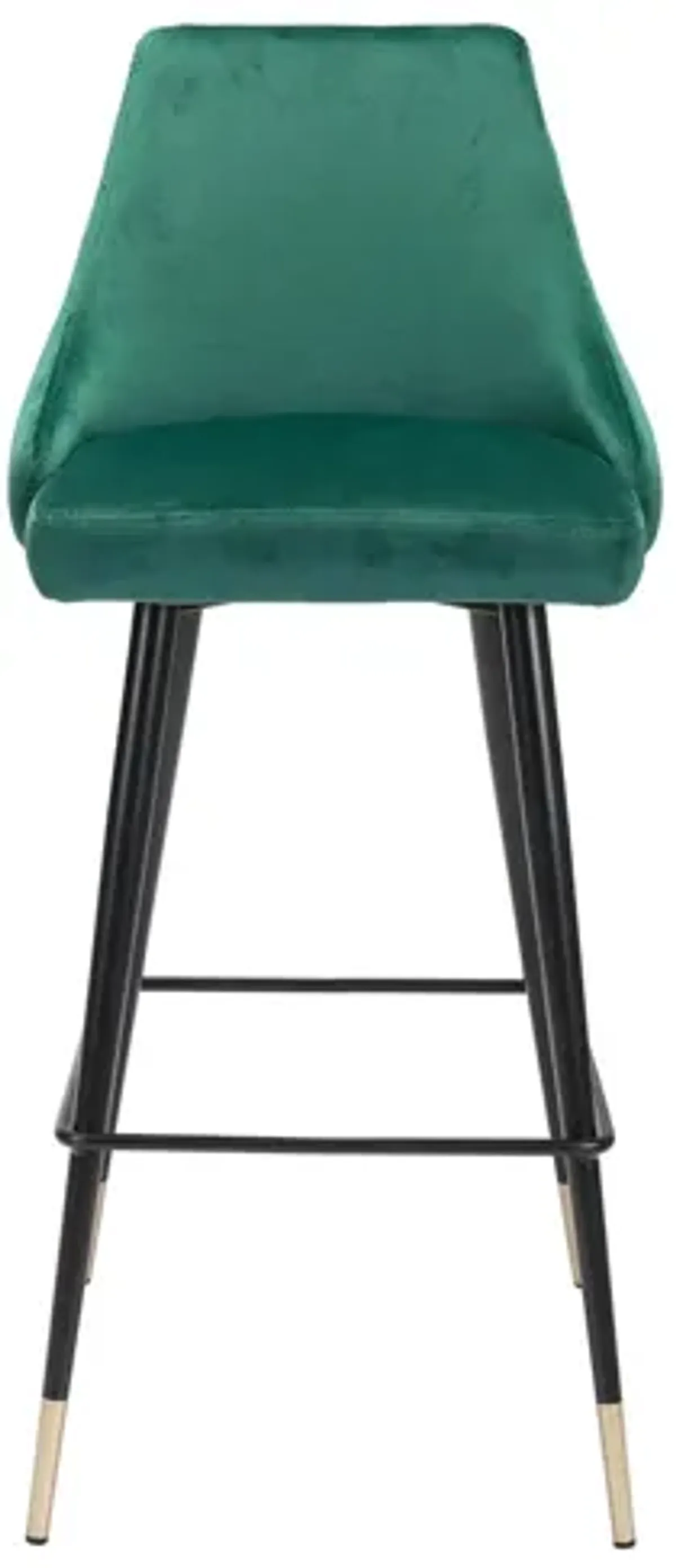 Piccolo Bar Stool in Green, Black & Gold by Zuo Modern