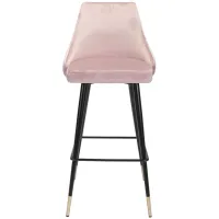 Piccolo Bar Stool in Pink, Black & Gold by Zuo Modern
