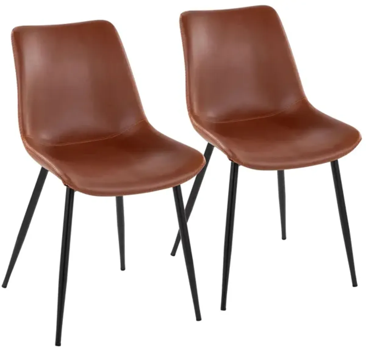 Durango Dining Chairs - Set of 2 in Cognac by Lumisource