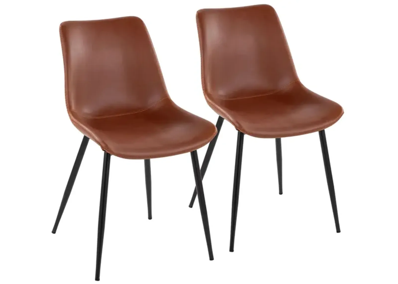 Durango Dining Chairs - Set of 2 in Cognac by Lumisource