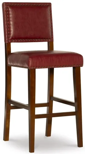 Brook Bar Stool in Red by Linon Home Decor