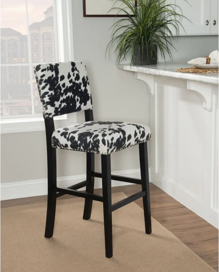 Corey Bar Stool in Black by Linon Home Decor