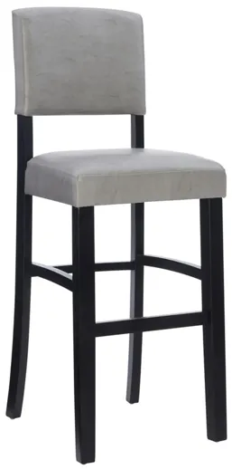 Monaco Bar Stool in Gray by Linon Home Decor