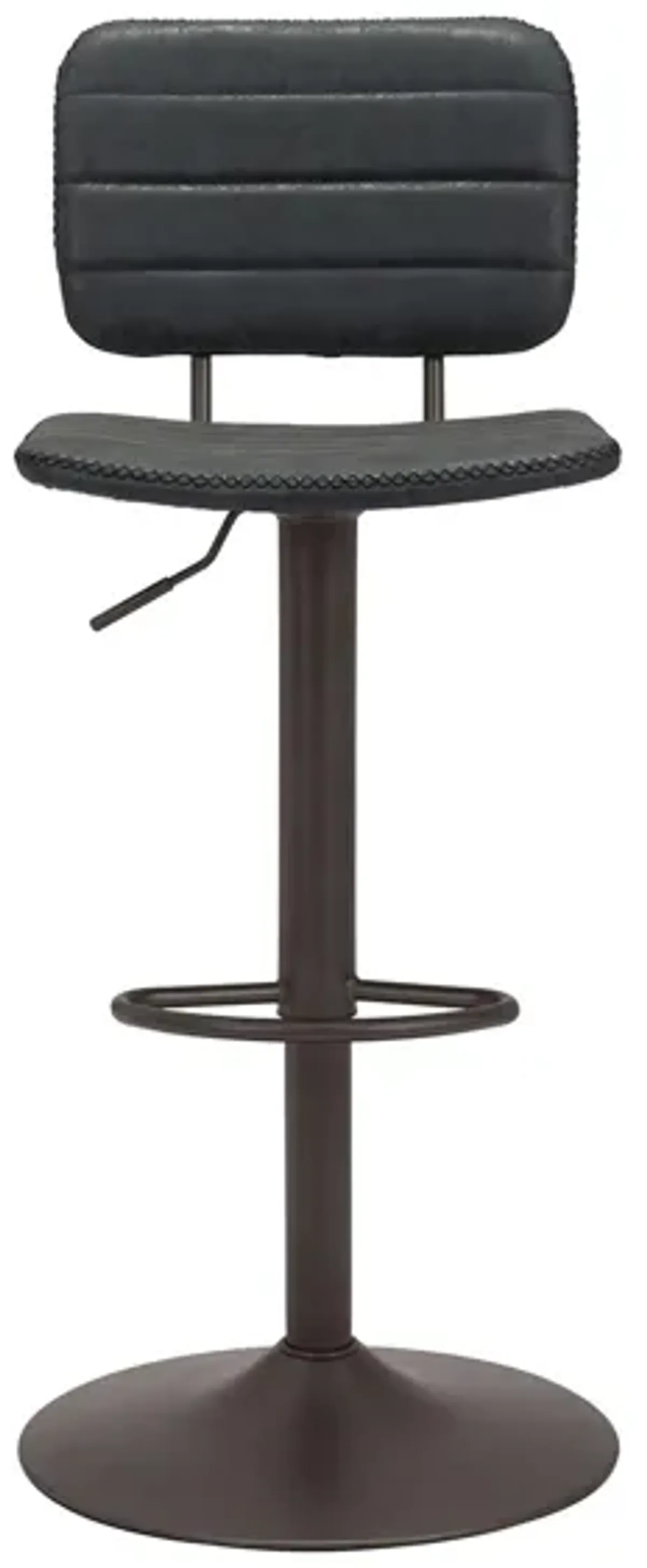 Holden Vintage Bar Stool in Vintage Black, Black by Zuo Modern