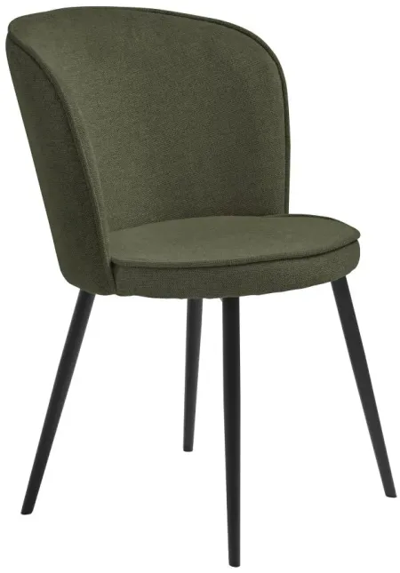 Burnaby Dining Chairs- Set of 2 in Olive Green by Unique Furniture