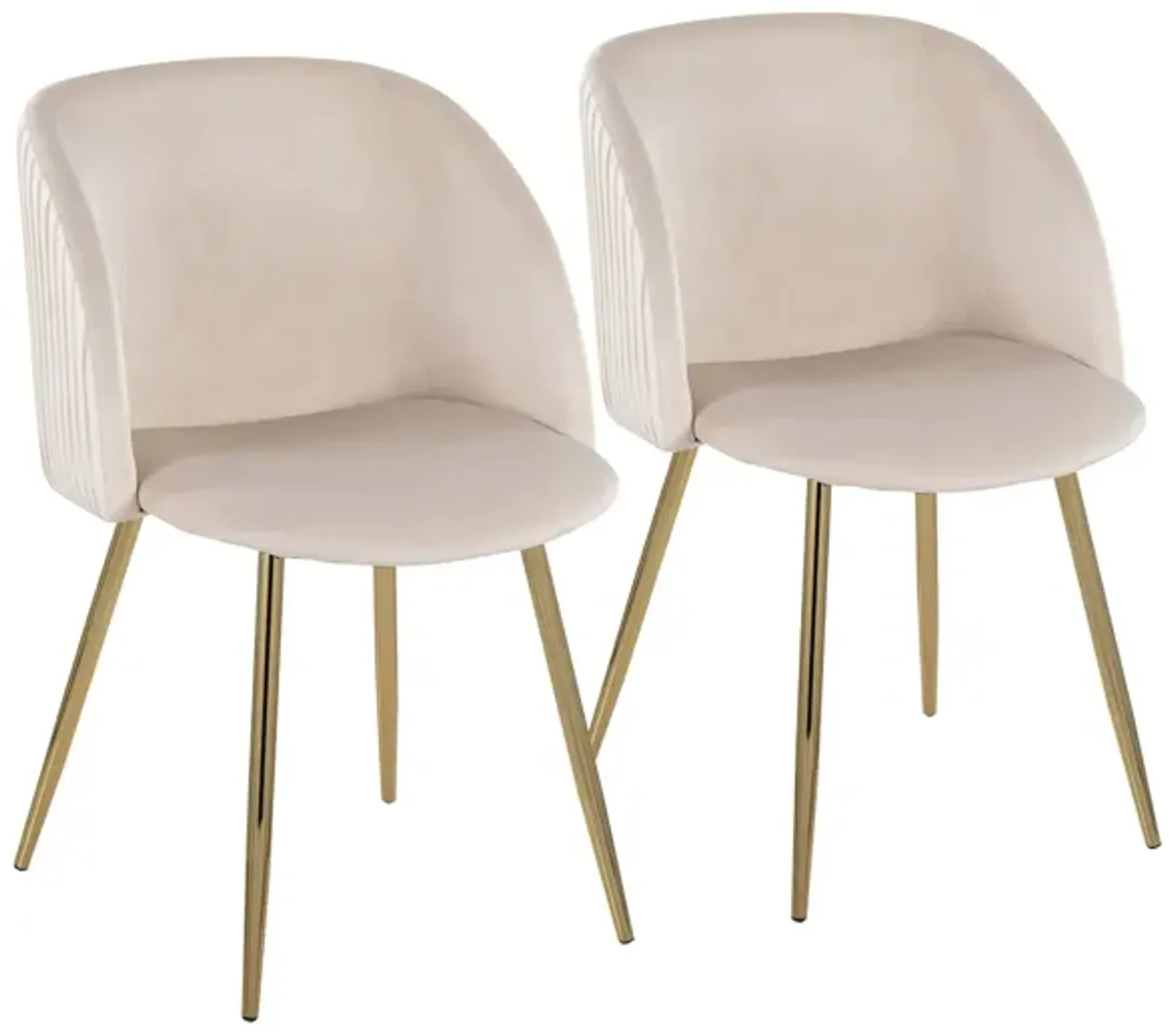 Fran Chairs - Set of 2 in White by Lumisource