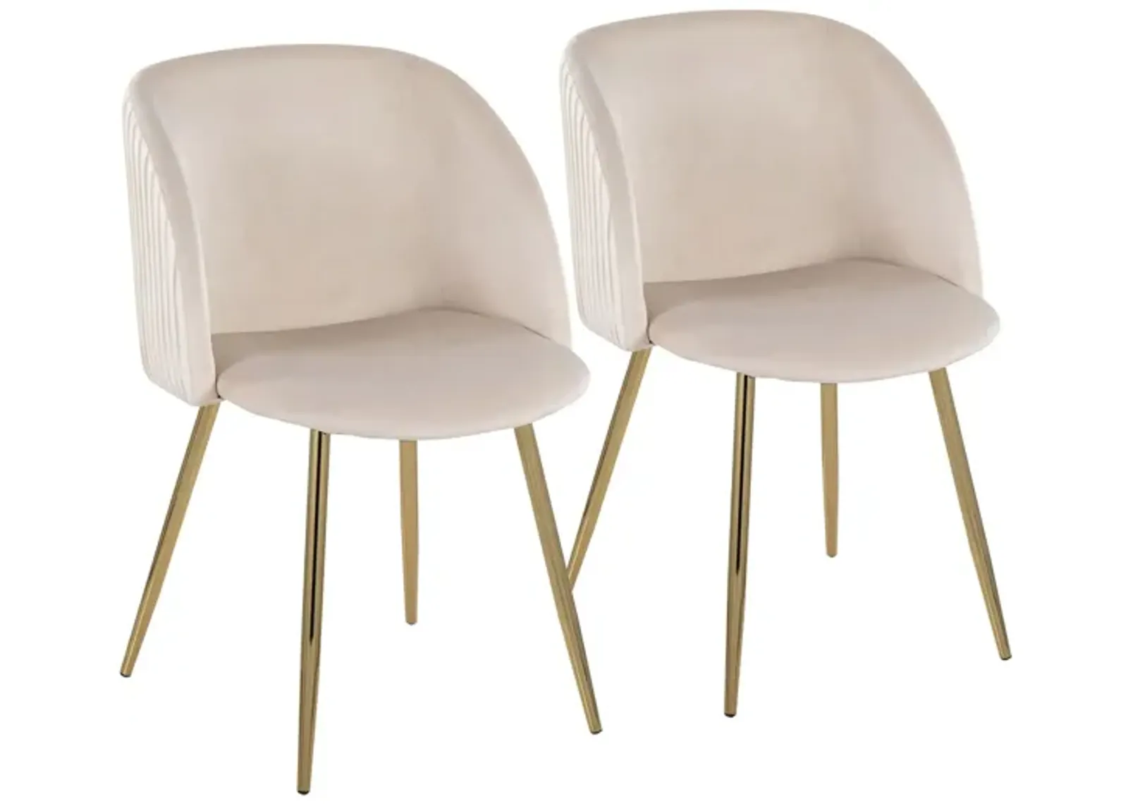 Fran Chairs - Set of 2 in White by Lumisource