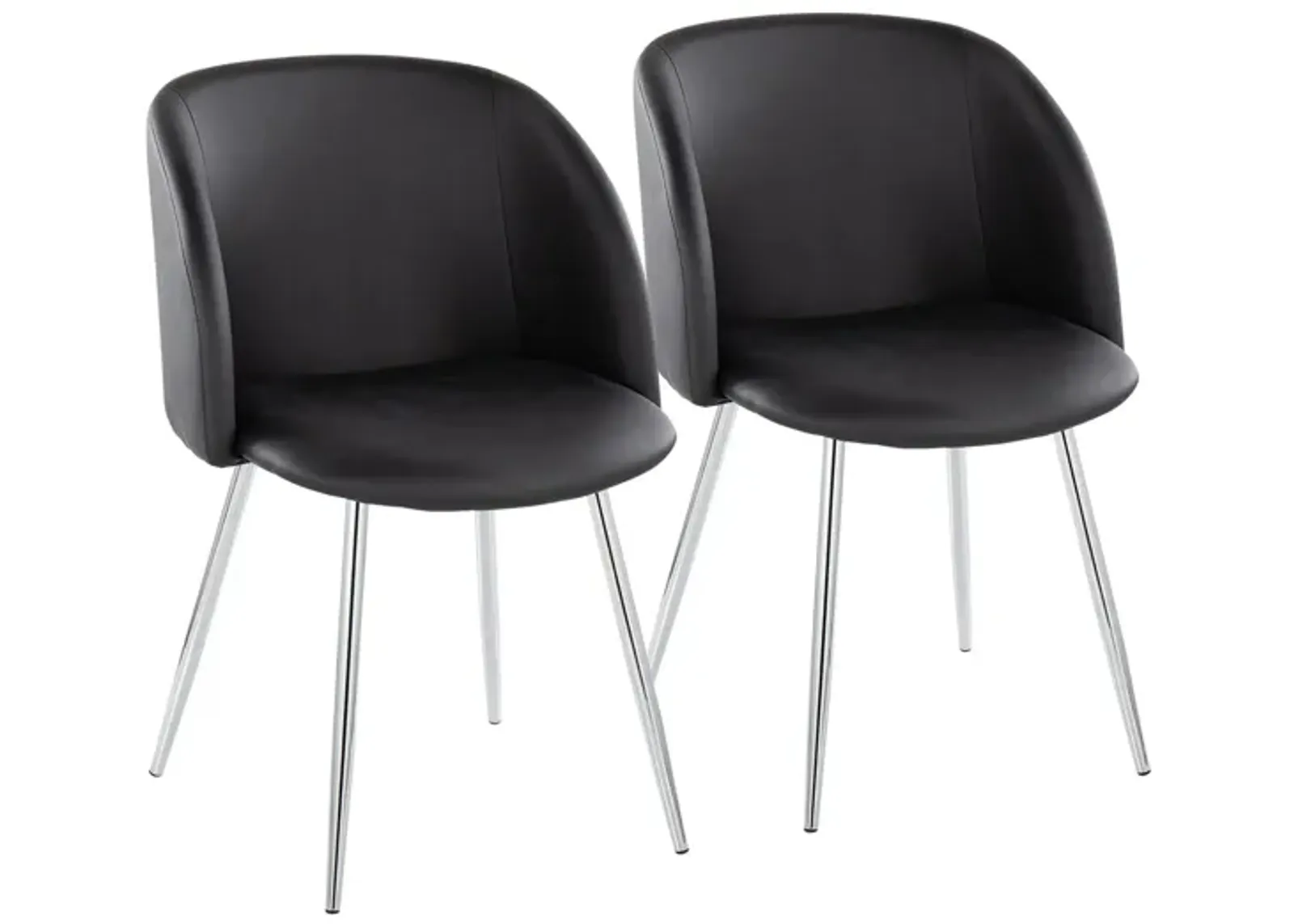 Fran Chairs - Set of 2 in Black by Lumisource