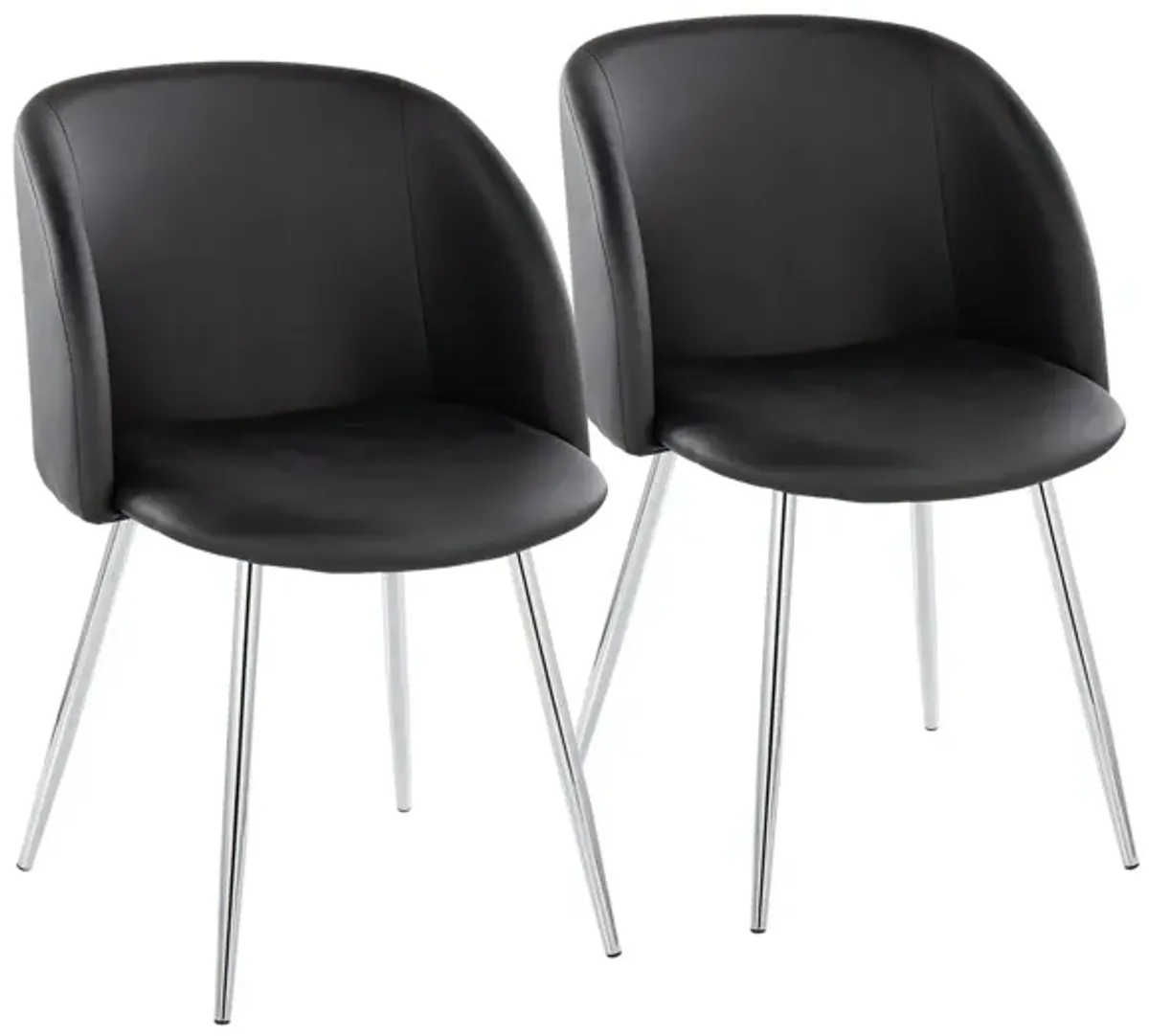 Fran Chairs - Set of 2 in Black by Lumisource