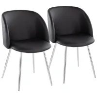 Fran Chairs - Set of 2 in Black by Lumisource