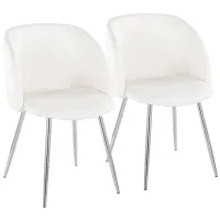 Fran Chairs - Set of 2 in White by Lumisource