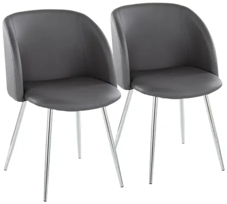 Fran Chairs - Set of 2 in Grey by Lumisource