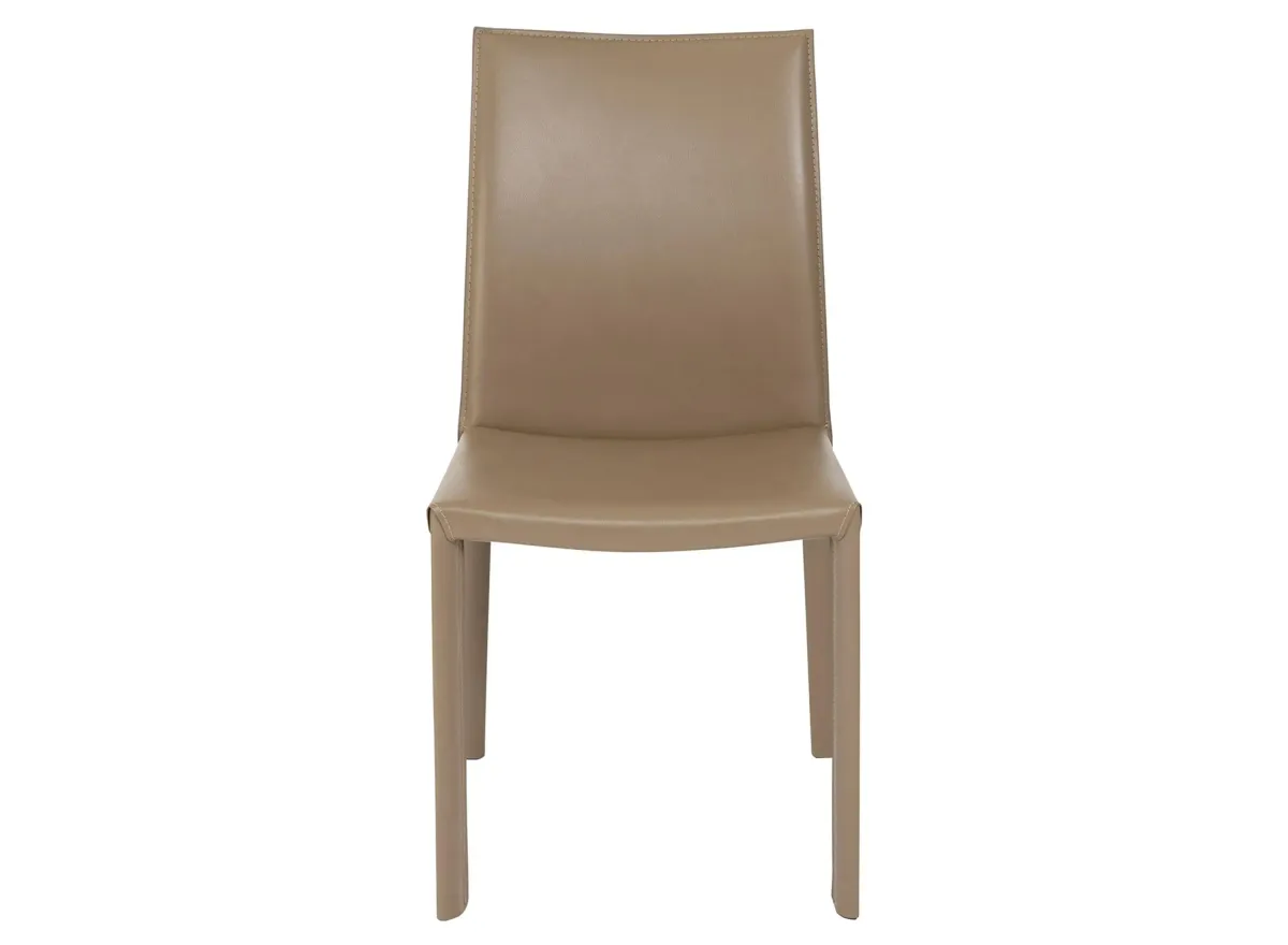 Hasina Side Chair in Taupe by EuroStyle