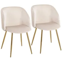 Fran Chairs - Set of 2 in White by Lumisource