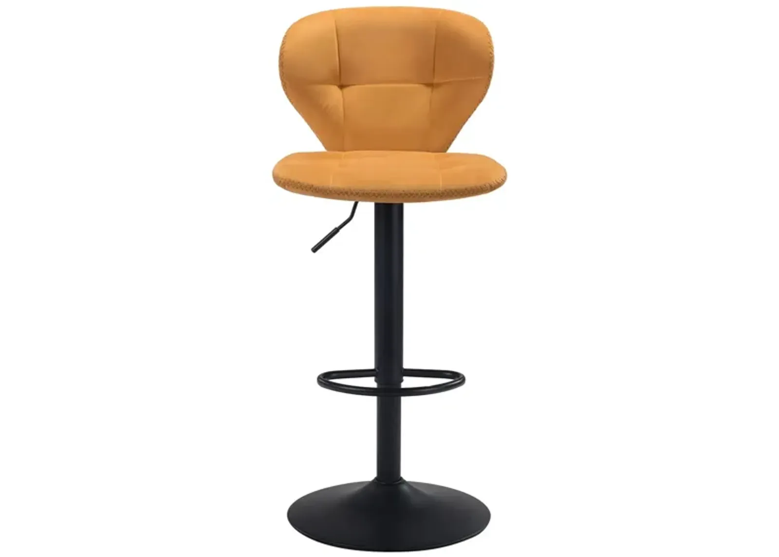 Salem Bar Stool in Yellow, Black by Zuo Modern