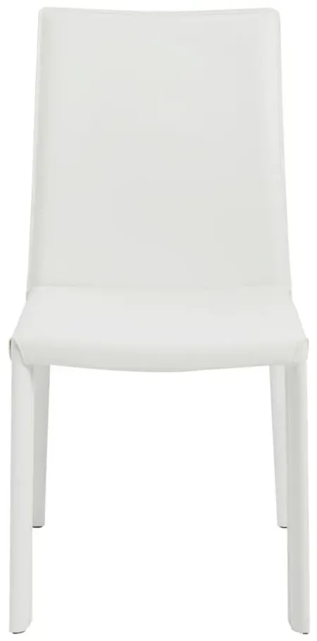 Hasina Side Chair in White by EuroStyle
