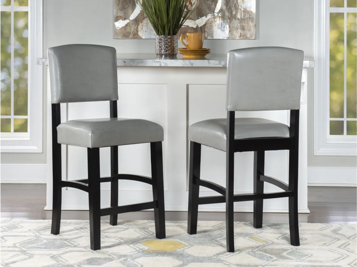 Monaco Counter Stool in Gray by Linon Home Decor