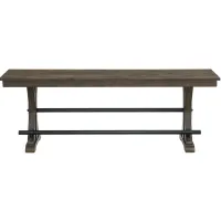 Sullivan Gathering Bench in Brushed Charcoal by Intercon