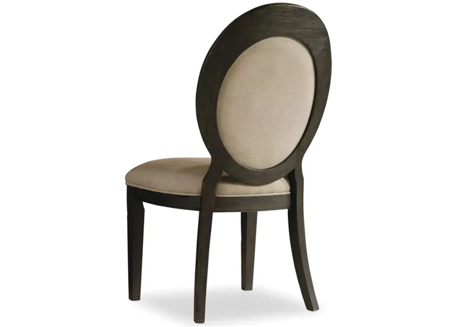 Corsica Oval Back Side Chair - Set of 2 in Brown, Black by Hooker Furniture