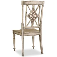 Chatelet Fretback Side Chair - Set of 2 in Brown, White by Hooker Furniture