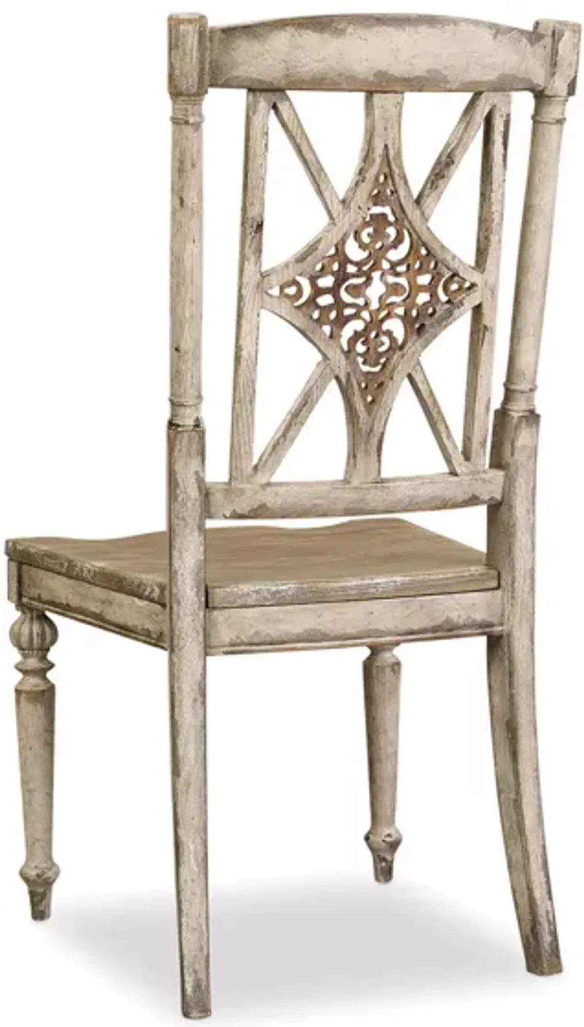 Chatelet Fretback Side Chair - Set of 2 in Brown, White by Hooker Furniture