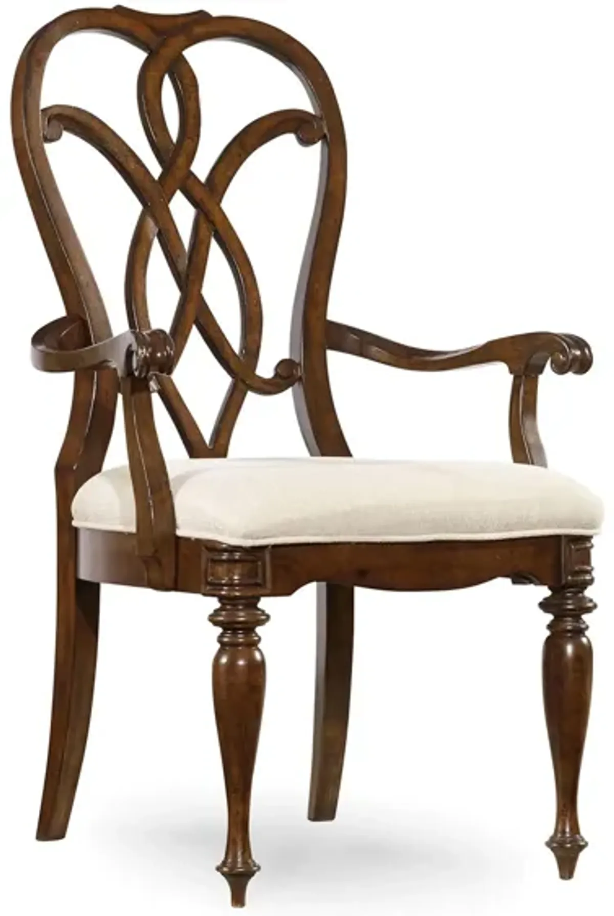 Leesburg Splatback Arm Chair - Set of 2 in Brown by Hooker Furniture