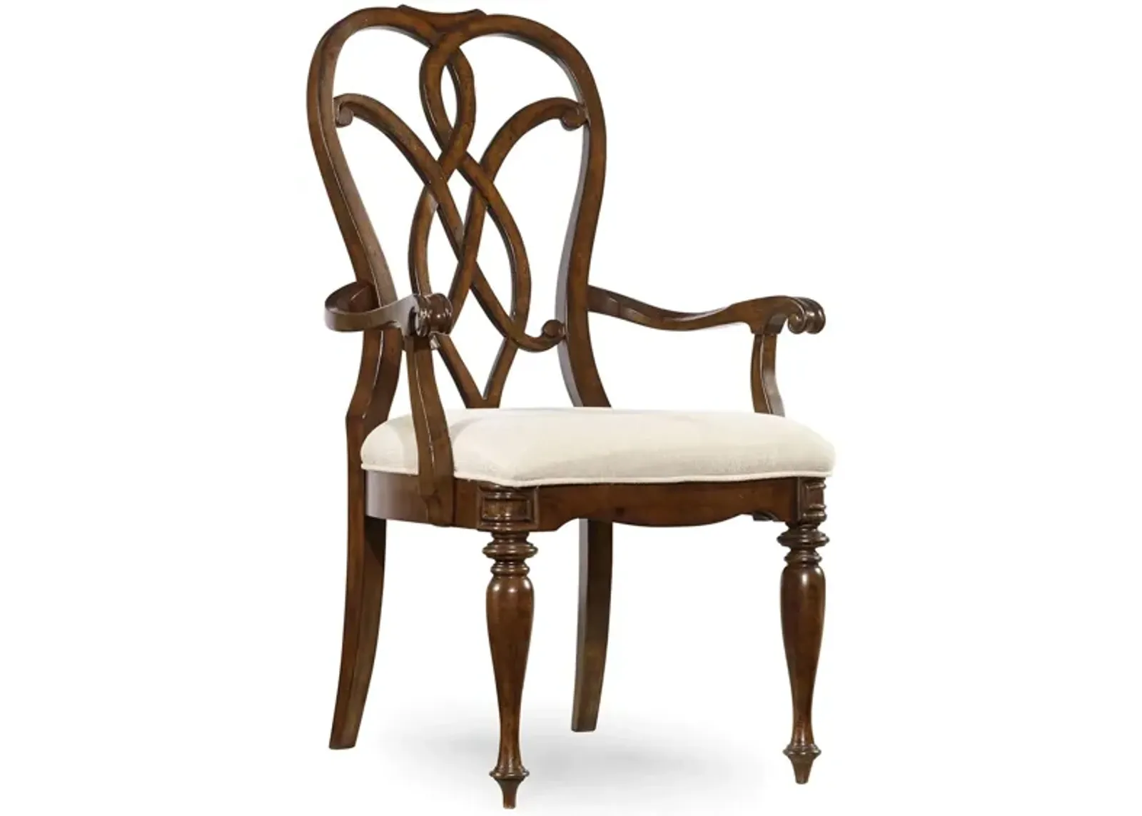 Leesburg Splatback Arm Chair - Set of 2 in Brown by Hooker Furniture