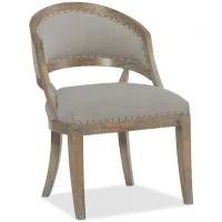 Boheme Garnier Barrel Back Dining Chair - Set of 2 in Brown by Hooker Furniture