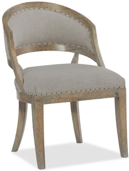 Boheme Garnier Barrel Back Dining Chair - Set of 2 in Brown by Hooker Furniture