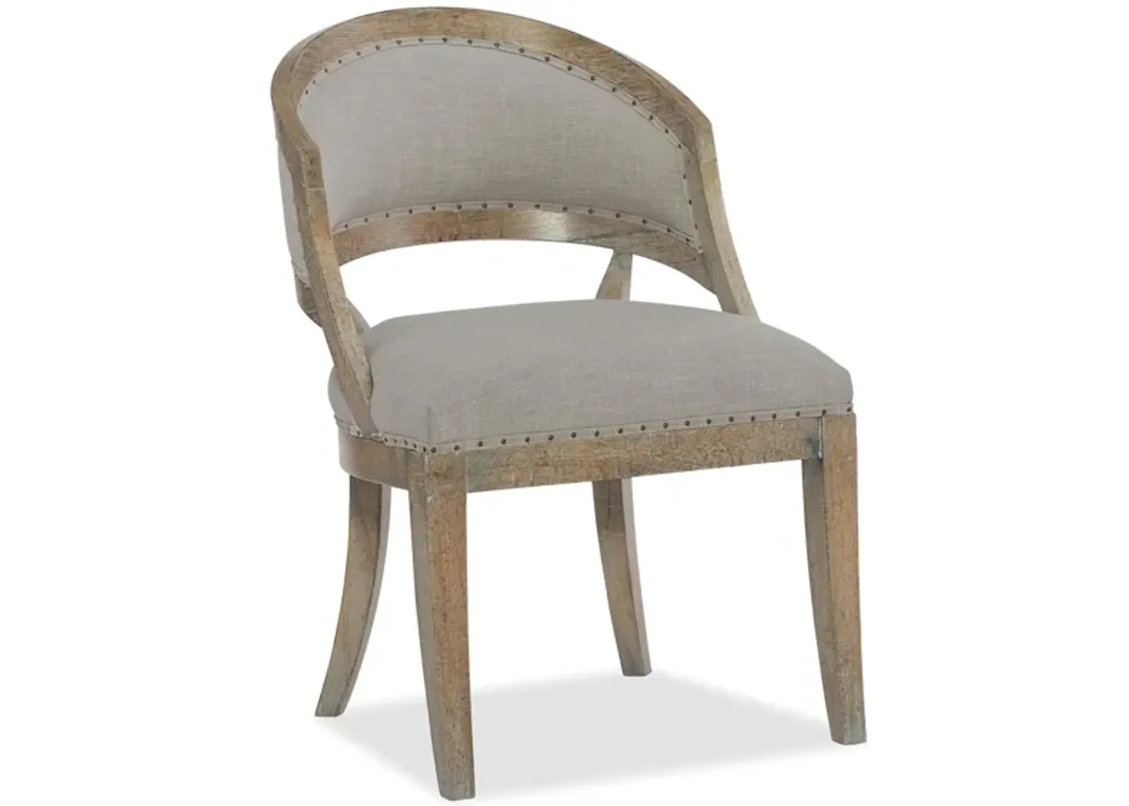 Boheme Garnier Barrel Back Dining Chair - Set of 2 in Brown by Hooker Furniture